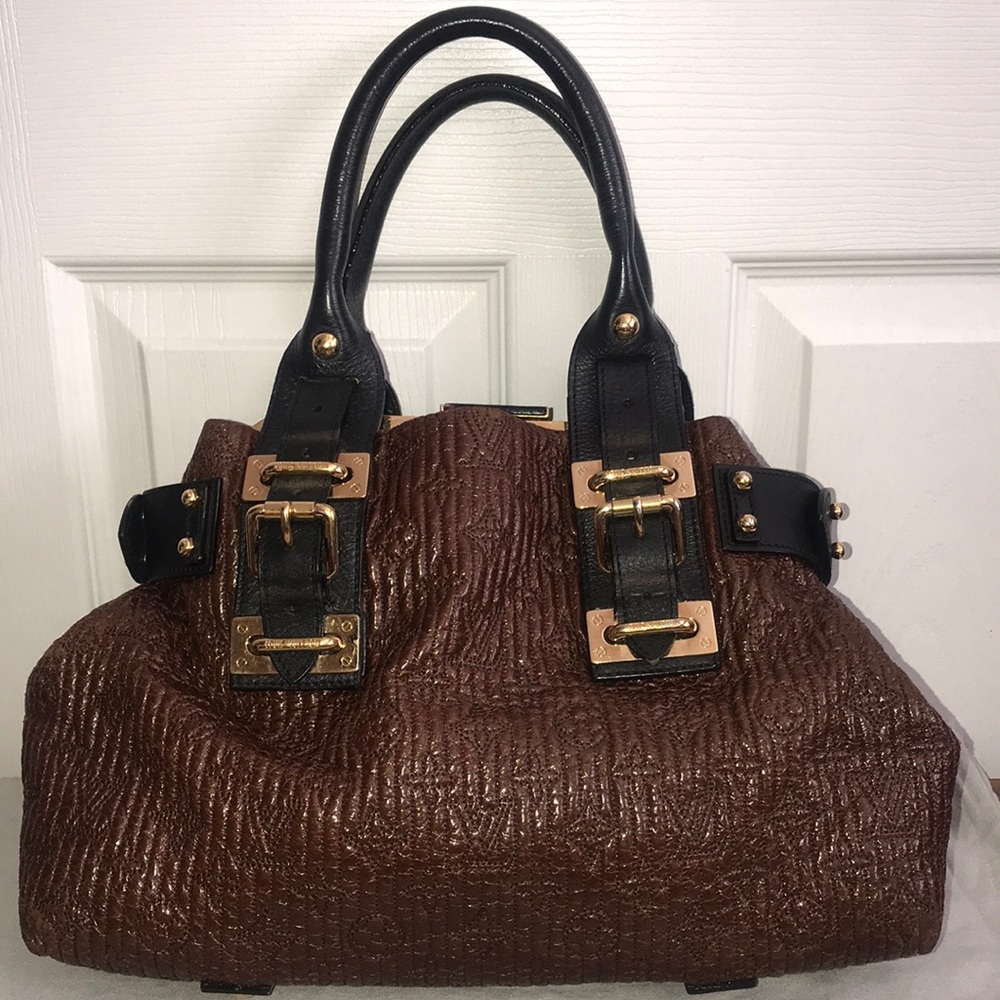 Authentic Louis Vuitton Motard Embroidered Leather